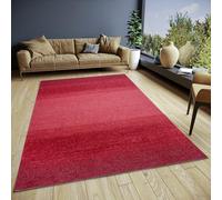 HANSE Home Masal Design Tapis de Salon, Tissu Plat, Design Vintage, Dessous antidérapant, Multicolore tissé de qualité supérieure, pour Salon, Chambre à Coucher, Salle à Manger, Couloir - Rouge, 75 x