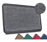 HANSE Home Mix Mats Paillasson pour intérieur et extérieur, antidérapant, résistant aux intempéries, pour Couloir, terrasse, entrée, 45 x 75 cm, Gris