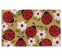 Hanse Home Paillasson en Coco pour l'intérieur - 45 x 75 cm - Tapis d'extérieur - en Coco - Design Coccinelle - Résistant aux intempéries - Antidérapant - Entrée et extérieur protégé - Naturel