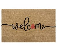HANSE Home Paillasson en Coco pour l'intérieur - Naturel - Welcome Automne - Antidérapant - pour Couloir, terrasse, entrée - 45 x 75 cm