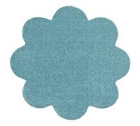 HANSE Home Soft & Clean - Paillasson pour intérieur et extérieur en Forme de Fleur - 67 x 67 cm - Lavable et résistant aux intempéries - Antidérapant - pour l'entrée et l'extérieur - Menthe