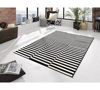 HANSE Home Tapis à Poils Courts Noir/crème 80 x 150 cm
