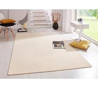 HANSE Home Tapis d'intérieur Fancy - Tapis de Salon uni Moderne en Velours pour Salle à Manger, Salon, Chambre d'enfant, Couloir, Chambre à Coucher, Cuisine - Beige - 100 x 150 cm