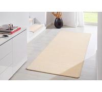 HANSE Home Tapis d'intérieur Fancy - Tapis de Salon uni Moderne en Velours pour Salle à Manger, Salon, Chambre d'enfant, Couloir, Chambre à Coucher, Cuisine - Beige, 80 x 200 cm