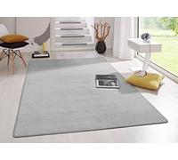 HANSE Home Tapis d'intérieur Fancy - Tapis de Salon, uni, Moderne, en Velours, pour Salle à Manger, Salon, Chambre d'enfant, Couloir, Chambre à Coucher, Cuisine - Gris, 100 x 150 cm