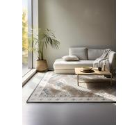Hanse Home Tapis oriental design - Tapis de salon oriental classique tissé serré avec bordure à poils courts doux pour chambre à coucher, salle à manger, salon - Marron crème, 120 x 170 cm