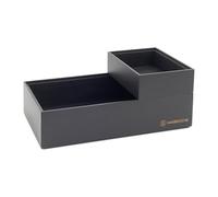 Hanseküche Boîte de rangement en bambou - Lot de 2 boîtes empilables - Organisation - Système d'organisation durable (noir)