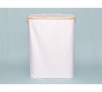 Hanseküche Panier à linge avec 3 compartiments et couvercle - 160 l - Pliable - Sac à linge amovible - Tissu Cordura - 74 x 57 x 37 cm - Grand panier à linge sale