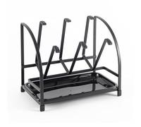 Hanseküche Porte-bouteilles - Égouttoir universel pour bouteilles, biberons et biberons - Support de séchage en métal noir (porte-bouteille)