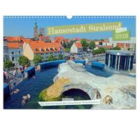 Hansestadt Stralsund - Ein Sommertag an der Ostseeküste Vorpommerns (Wandkalender 2026 DIN A3 quer), CALVENDO Monatskalender: Vorpommerns Stralsund in 12 fotografischen Impressionen