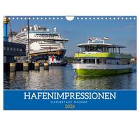 Hansestadt Wismar - Hafenimpressionen (Wandkalender 2026 DIN A4 quer), CALVENDO Monatskalender: Der Wismarer Hafen - betrachtet von Monat zu Monat