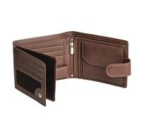 HansGo Portefeuille Homme Cuir Veritable - Portefeuilles et Portecarte avec Blocage RFID- Porte Monnaie Homme - Grande Capacite Poche à Glissière Pièces de Monnaie - Porte Carte Bancaire.