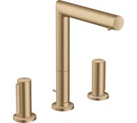 hansgrohe Axor Uno 3 trous mitigeur lavabo 45133140 saillie 183mm, avec poignées zéro, tirette garniture de vidange , bronze brossé