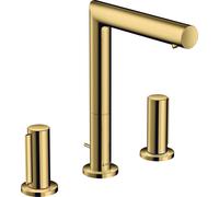 Hansgohe AXOR Uno, robinetterie de lavabo 3 trous 200 avec poignée zéro et vidage à tirette, saillie 183mm, 45133990, Couleur: Optique en or poli