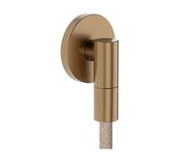 hansgrohe 28882140 FixFit Fine S Wandanschluss mit Rückflussverhinderer Raccordement Mural, Bronze brossé