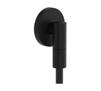 hansgrohe FixFit Fine S raccord mural avec clapet anti-retour, 28882670, Couleur: noir mat