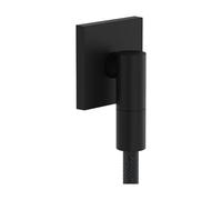 hansgrohe 28883670 FixFit Fine E Wandanschluss mit Rückflussverhinderer Raccordement Mural, Noir Mat