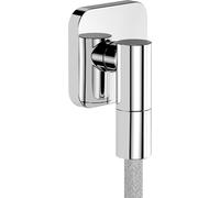hansgrohe 28884000 FixFit Fine Q Wandanschluss mit Rückflussverhinderer Raccordement Mural, Chrom