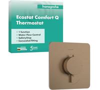 hansgrohe Ecostat Comfort Q Thermostat encastré pour 1 consommateur, 33712140, Couleur: Bronze brossé