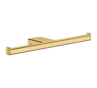 hansgrohe AddStoris double porte-rouleau de papier, 41748990, Couleur: Optique en or poli