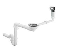 hansgrohe 660 hansgrohe vidage / trop-plein 43921800 manuel, pour simple vasque, D14-10 BSO, Inox