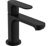 hansgrohe Rebris S Robinet sur pied 80 avec manette, raccordement eau froide, sans vidage, saillie 121 mm, 72503670, Couleur: Noir Mat