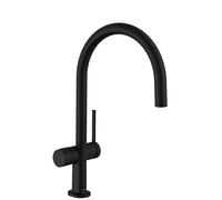 hansgrohe Talis M54 Mitigeur monocommandé pour cuisine 220, robinet darrêt pour appareil, 1jet, 72805, Coloris: Noir Mat - 72805670