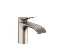 hansgrohe 75010821 Vivenis 80 Robinet de salle de bain à trou unique en nickel brossé 1,2 GPM avec drain escamotable