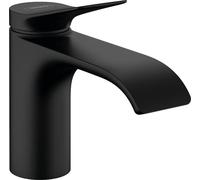 Hansgrohe Vivenis, Mitigeur monocommandé pour lavabo 80 sans vidage, saillie 133 mm, 75012, Coloris: Noir Mat - 75012670