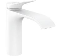hansgrohe Vivenis mitigeur lavabo 75020700 avec tirant garniture de vidange , blanc mat
