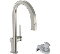 hansgrohe Aqittura M91 robinet de cuisine 76803800 bec extractible, 1jet, finition acier inoxydable