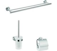 hansgrohe Logis Universal - Ensemble accessoires WC 3 en 1 chrome / satiné
