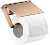 hansgrohe Axor Papierrollenhalter 42836300 avec couvercle, métal, or rouge poli