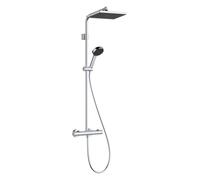 hansgrohe Activera Q Showerpipe 290/180 1jet, EcoSmart+, avec Ecostat Fine, 28749000, Couleur: chrome