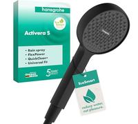Hansgrohe Douchette à main Activera S 95 – 1 jet, EcoSmart – Noir mat (28031670)