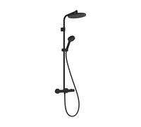 Hansgrohe Activera S Showerpipe 240 - 1jet - EcoSmart+ - avec Ecostat Fine Varia - noir mat 28083670