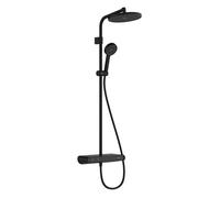 hansgrohe Activera S Showerpipe 240 1jet EcoSmart+ avec ShowerTablet Select 360 Varia, 28639670, Couleur: noir mat
