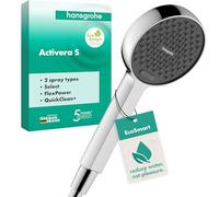 hansgrohe Activera Select S 28033000 Pommeau de douche à économie d'eau 7,2 l/min (EcoSmart) 2 types de jet Chromé