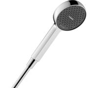 hansgrohe Activera Select S 28035000 Pommeau de douche économe en eau max. 8 l/min (EcoSmart) avec fonction WaterBoost, douchette à main avec 3 types de jet, pommeau de douche rond, fonction