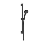 hansgrohe Activera Select S kit de douche 95, 2 types de jets, EcoSmart+, avec barre de douche 65cm, 28045670, Couleur: noir mat
