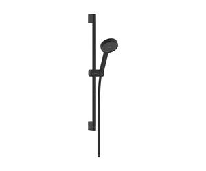 hansgrohe Activera Select S Set de douche 95, 2 types de jets, EcoSmart, avec barre de douche 65cm, 28044670, Couleur: noir mat