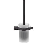 hansgrohe AddStoris support de brosse pour toilettes, 41752670, Couleur: Noir Mat