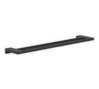 Hansgrohe Porte-serviettes AddStoris double rail mural 648 mm fixation cachée noir mat