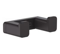 Hansgrohe - AddStoris Crochet double métallique 6,6x2x3,6cm avec fixations cachées, Noir mat (41755670)
