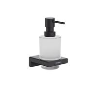 hansgrohe AddStoris Q Seifenspender 41745670 Support mural, 200 ml, insert en verre, métal, noir mat