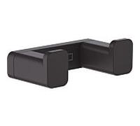 Hansgrohe Crochet porte-serviette AddStoris 41755670 double métal noir mat fixation murale