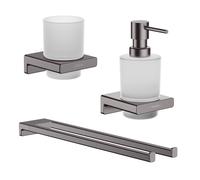 hansgrohe AddStoris Ensemble d'accessoires de salle de bains, 41749340+41770340+41745340,