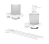 hansgrohe AddStoris Ensemble d'accessoires de salle de bains, 41749700+41770700+41745700,