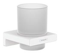 hansgrohe AddStoris match1 match0 41749700 avec verre, montage mural, métal, blanc mat