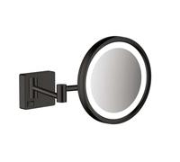 hansgrohe AddStoris LED-miroir de rasage, 41790670, Couleur: Noir Mat